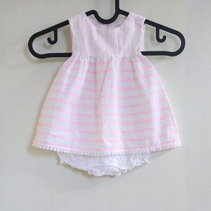 Jaine and Jack 6to12 months Pink and white top